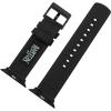 imageBARTON WATCH BANDS  Canvas Watch Bands Compatible with Apple Watch Models  1 2 3 4 5 6 7 8 9 10 SE Ultra ampamp Ultra 2Black Black PVD Hardware