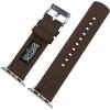 imageBARTON WATCH BANDS  Canvas Watch Bands Compatible with Apple Watch Models  1 2 3 4 5 6 7 8 9 10 SE Ultra ampamp Ultra 2Chocolate Brown