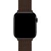 imageBARTON WATCH BANDS  Canvas Watch Bands Compatible with Apple Watch Models  1 2 3 4 5 6 7 8 9 10 SE Ultra ampamp Ultra 2Chocolate Brown Black PVD Hardware