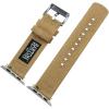 imageBARTON WATCH BANDS  Canvas Watch Bands Compatible with Apple Watch Models  1 2 3 4 5 6 7 8 9 10 SE Ultra ampamp Ultra 2Khaki Tan