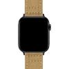imageBARTON WATCH BANDS  Canvas Watch Bands Compatible with Apple Watch Models  1 2 3 4 5 6 7 8 9 10 SE Ultra ampamp Ultra 2Khaki Tan Black PVD Hardware