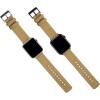 imageBARTON WATCH BANDS  Canvas Watch Bands Compatible with Apple Watch Models  1 2 3 4 5 6 7 8 9 10 SE Ultra ampamp Ultra 2Khaki Tan Black PVD Hardware