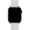 imageBARTON WATCH BANDS  Canvas Watch Bands Compatible with Apple Watch Models  1 2 3 4 5 6 7 8 9 10 SE Ultra ampamp Ultra 2Linen White Black PVD Hardware