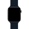 imageBARTON WATCH BANDS  Canvas Watch Bands Compatible with Apple Watch Models  1 2 3 4 5 6 7 8 9 10 SE Ultra ampamp Ultra 2Navy Blue Black PVD Hardware