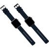 imageBARTON WATCH BANDS  Canvas Watch Bands Compatible with Apple Watch Models  1 2 3 4 5 6 7 8 9 10 SE Ultra ampamp Ultra 2Navy Blue Black PVD Hardware