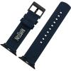 imageBARTON WATCH BANDS  Canvas Watch Bands Compatible with Apple Watch Models  1 2 3 4 5 6 7 8 9 10 SE Ultra ampamp Ultra 2Navy Blue Black PVD Hardware