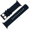imageBARTON WATCH BANDS  Canvas Watch Bands Compatible with Apple Watch Models  1 2 3 4 5 6 7 8 9 10 SE Ultra ampamp Ultra 2Navy Blue Black PVD Hardware