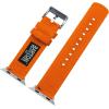 imageBARTON WATCH BANDS  Canvas Watch Bands Compatible with Apple Watch Models  1 2 3 4 5 6 7 8 9 10 SE Ultra ampamp Ultra 2Pumpkin Orange