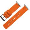 imageBARTON WATCH BANDS  Canvas Watch Bands Compatible with Apple Watch Models  1 2 3 4 5 6 7 8 9 10 SE Ultra ampamp Ultra 2Pumpkin Orange