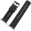 imageBARTON WATCH BANDS  Canvas Watch Bands Compatible with Apple Watch Models  1 2 3 4 5 6 7 8 9 10 SE Ultra ampamp Ultra 2Smoke Grey