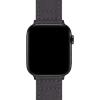 imageBARTON WATCH BANDS  Canvas Watch Bands Compatible with Apple Watch Models  1 2 3 4 5 6 7 8 9 10 SE Ultra ampamp Ultra 2Smoke Grey Black PVD Hardware