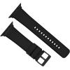 imageBARTON WATCH BANDS  Cordura Fabric ampamp Silicone Hybrid Watch Bands Compatible with Apple Watch Models  1 2 3 4 5 6 7 8 9 10 SE Ultra ampamp Ultra 2Black Black Buckle