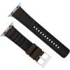 imageBARTON WATCH BANDS  Cordura Fabric ampamp Silicone Hybrid Watch Bands Compatible with Apple Watch Models  1 2 3 4 5 6 7 8 9 10 SE Ultra ampamp Ultra 2Chocolate Brown