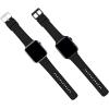 imageBARTON WATCH BANDS  Cordura Fabric ampamp Silicone Hybrid Watch Bands Compatible with Apple Watch Models  1 2 3 4 5 6 7 8 9 10 SE Ultra ampamp Ultra 2Black Black Buckle