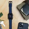 imageBARTON WATCH BANDS  Cordura Fabric ampamp Silicone Hybrid Watch Bands Compatible with Apple Watch Models  1 2 3 4 5 6 7 8 9 10 SE Ultra ampamp Ultra 2Navy Blue