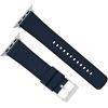 imageBARTON WATCH BANDS  Cordura Fabric ampamp Silicone Hybrid Watch Bands Compatible with Apple Watch Models  1 2 3 4 5 6 7 8 9 10 SE Ultra ampamp Ultra 2Navy Blue