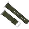 imageBARTON WATCH BANDS  Cordura Fabric ampamp Silicone Hybrid Watch Bands Compatible with Apple Watch Models  1 2 3 4 5 6 7 8 9 10 SE Ultra ampamp Ultra 2Army Green