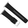 imageBARTON WATCH BANDS  Cordura Fabric ampamp Silicone Hybrid Watch Bands Compatible with Apple Watch Models  1 2 3 4 5 6 7 8 9 10 SE Ultra ampamp Ultra 2Black
