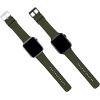 imageBARTON WATCH BANDS  Cordura Fabric ampamp Silicone Hybrid Watch Bands Compatible with Apple Watch Models  1 2 3 4 5 6 7 8 9 10 SE Ultra ampamp Ultra 2Army Green