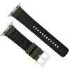 imageBARTON WATCH BANDS  Cordura Fabric ampamp Silicone Hybrid Watch Bands Compatible with Apple Watch Models  1 2 3 4 5 6 7 8 9 10 SE Ultra ampamp Ultra 2Army Green