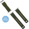 imageBARTON WATCH BANDS  Elite Silicone Watch Bands Compatible with Apple Watch Models  1 2 3 4 5 6 7 8 9 10 SE Ultra ampamp Ultra 2Army Green Top  Black Bottom