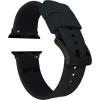 imageBARTON WATCH BANDS  Elite Silicone Watch Bands Compatible with Apple Watch Models  1 2 3 4 5 6 7 8 9 10 SE Ultra ampamp Ultra 2Black Black PVD Hardware