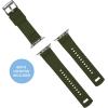 imageBARTON WATCH BANDS  Elite Silicone Watch Bands Compatible with Apple Watch Models  1 2 3 4 5 6 7 8 9 10 SE Ultra ampamp Ultra 2Black Top  Army Green Bottom