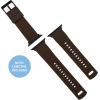 imageBARTON WATCH BANDS  Elite Silicone Watch Bands Compatible with Apple Watch Models  1 2 3 4 5 6 7 8 9 10 SE Ultra ampamp Ultra 2Brown Top  Khaki Tan Bottom