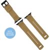 imageBARTON WATCH BANDS  Elite Silicone Watch Bands Compatible with Apple Watch Models  1 2 3 4 5 6 7 8 9 10 SE Ultra ampamp Ultra 2Brown Top  Khaki Tan Bottom