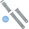 imageBARTON WATCH BANDS  Elite Silicone Watch Bands Compatible with Apple Watch Models  1 2 3 4 5 6 7 8 9 10 SE Ultra ampamp Ultra 2Cool Grey Top  Black Bottom
