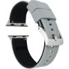 imageBARTON WATCH BANDS  Elite Silicone Watch Bands Compatible with Apple Watch Models  1 2 3 4 5 6 7 8 9 10 SE Ultra ampamp Ultra 2Cool Grey Top  Black Bottom