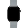 imageBARTON WATCH BANDS  Elite Silicone Watch Bands Compatible with Apple Watch Models  1 2 3 4 5 6 7 8 9 10 SE Ultra ampamp Ultra 2Cool Grey Top  Black Bottom Black PVD Hardware