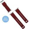 imageBARTON WATCH BANDS  Elite Silicone Watch Bands Compatible with Apple Watch Models  1 2 3 4 5 6 7 8 9 10 SE Ultra ampamp Ultra 2Crimson Red