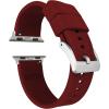 imageBARTON WATCH BANDS  Elite Silicone Watch Bands Compatible with Apple Watch Models  1 2 3 4 5 6 7 8 9 10 SE Ultra ampamp Ultra 2Crimson Red