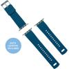 imageBARTON WATCH BANDS  Elite Silicone Watch Bands Compatible with Apple Watch Models  1 2 3 4 5 6 7 8 9 10 SE Ultra ampamp Ultra 2Flatwater Blue