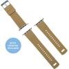 imageBARTON WATCH BANDS  Elite Silicone Watch Bands Compatible with Apple Watch Models  1 2 3 4 5 6 7 8 9 10 SE Ultra ampamp Ultra 2Khaki Tan Top  Black Bottom