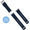 imageBARTON WATCH BANDS  Elite Silicone Watch Bands Compatible with Apple Watch Models  1 2 3 4 5 6 7 8 9 10 SE Ultra ampamp Ultra 2Navy Blue