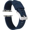 imageBARTON WATCH BANDS  Elite Silicone Watch Bands Compatible with Apple Watch Models  1 2 3 4 5 6 7 8 9 10 SE Ultra ampamp Ultra 2Navy Blue