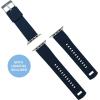 imageBARTON WATCH BANDS  Elite Silicone Watch Bands Compatible with Apple Watch Models  1 2 3 4 5 6 7 8 9 10 SE Ultra ampamp Ultra 2Navy Blue Top  Crimson Red Bottom