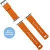 imageBARTON WATCH BANDS  Elite Silicone Watch Bands Compatible with Apple Watch Models  1 2 3 4 5 6 7 8 9 10 SE Ultra ampamp Ultra 2Pumpkin Orange Top  Black Bottom