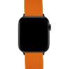 imageBARTON WATCH BANDS  Elite Silicone Watch Bands Compatible with Apple Watch Models  1 2 3 4 5 6 7 8 9 10 SE Ultra ampamp Ultra 2Pumpkin Orange Top  Black Bottom Black PVD Hardware