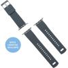 imageBARTON WATCH BANDS  Elite Silicone Watch Bands Compatible with Apple Watch Models  1 2 3 4 5 6 7 8 9 10 SE Ultra ampamp Ultra 2Smoke Grey Top  Mint Green Bottom