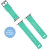 imageBARTON WATCH BANDS  Elite Silicone Watch Bands Compatible with Apple Watch Models  1 2 3 4 5 6 7 8 9 10 SE Ultra ampamp Ultra 2Smoke Grey Top  Mint Green Bottom