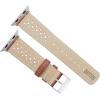 imageBARTON WATCH BANDS  Horween Leather Watch Bands Compatible with Apple Watch Models  1 2 3 4 5 6 7 8 9 10 SE Ultra ampamp Ultra 2Caramel Brown Racing Style