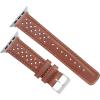 imageBARTON WATCH BANDS  Horween Leather Watch Bands Compatible with Apple Watch Models  1 2 3 4 5 6 7 8 9 10 SE Ultra ampamp Ultra 2Caramel Brown Racing Style