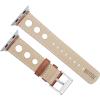 imageBARTON WATCH BANDS  Horween Leather Watch Bands Compatible with Apple Watch Models  1 2 3 4 5 6 7 8 9 10 SE Ultra ampamp Ultra 2Caramel Brown Rally Style