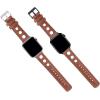 imageBARTON WATCH BANDS  Horween Leather Watch Bands Compatible with Apple Watch Models  1 2 3 4 5 6 7 8 9 10 SE Ultra ampamp Ultra 2Caramel Brown Rally Style