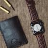 imageBARTON WATCH BANDS  Horween Leather Watch Bands Compatible with Apple Watch Models  1 2 3 4 5 6 7 8 9 10 SE Ultra ampamp Ultra 2Chocolate Brown Racing Style
