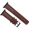 imageBARTON WATCH BANDS  Horween Leather Watch Bands Compatible with Apple Watch Models  1 2 3 4 5 6 7 8 9 10 SE Ultra ampamp Ultra 2Chocolate Brown Racing Style