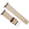 imageBARTON WATCH BANDS  Horween Leather Watch Bands Compatible with Apple Watch Models  1 2 3 4 5 6 7 8 9 10 SE Ultra ampamp Ultra 2Chocolate Brown Racing Style